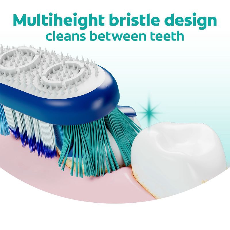 slide 5 of 9, Colgate 360 Toothbrush with Tongue and Cheek Cleaner Medium - 4ct, 4 ct