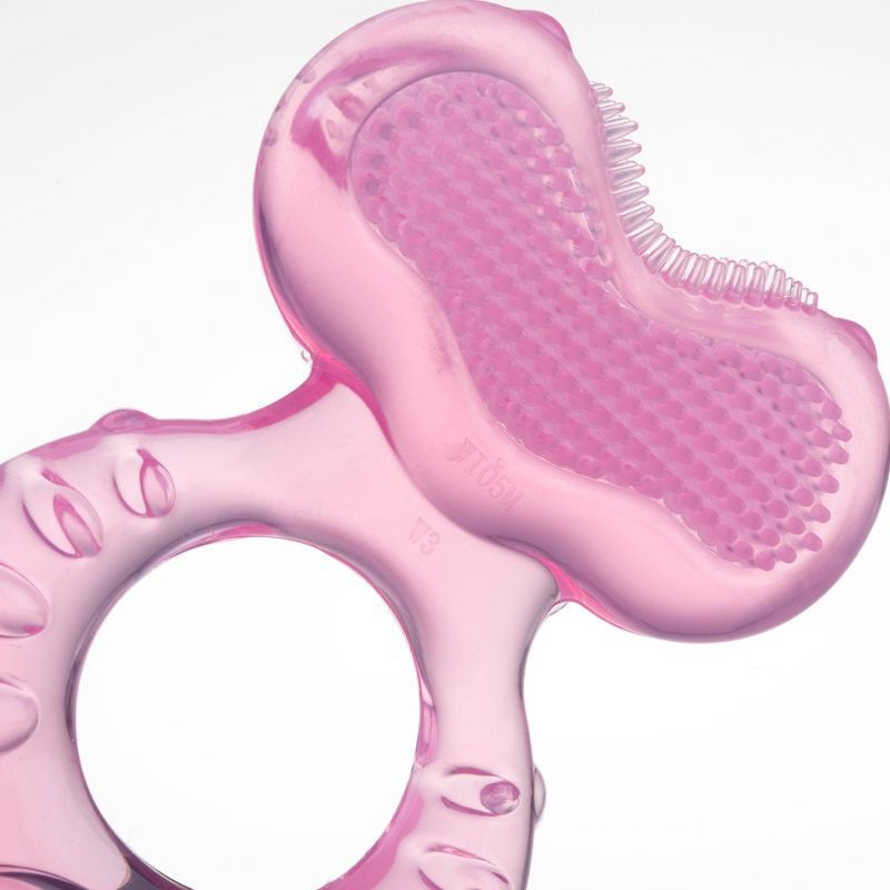 slide 3 of 4, Nuby Stage 1 Teether - Pink, 1 ct