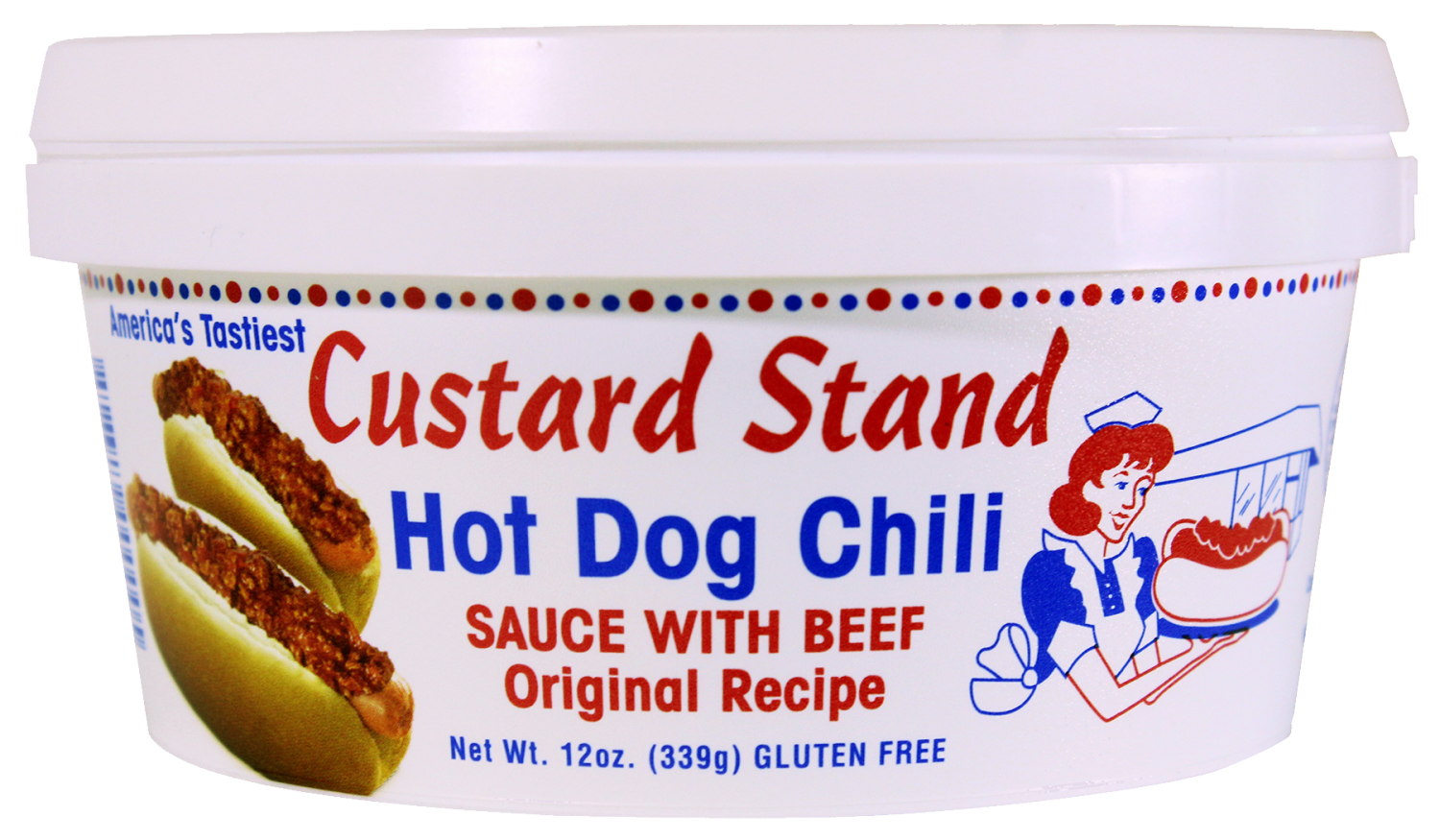 slide 1 of 4, Custard Stand Original Recipe Hot Dog Chili Sauce with Beef 12 oz, 12 oz