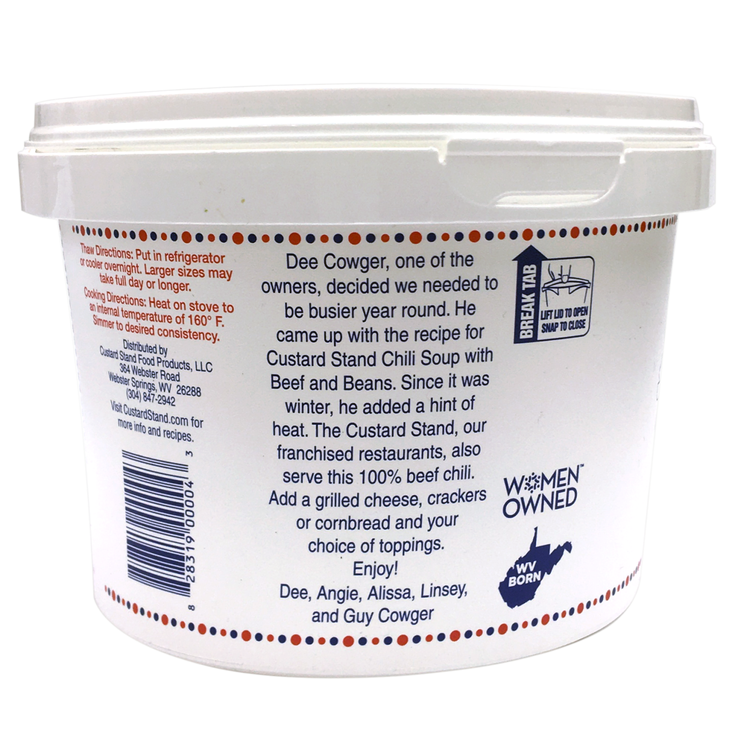 slide 3 of 5, Custard Stand Chili Soup 28 oz, 28 oz