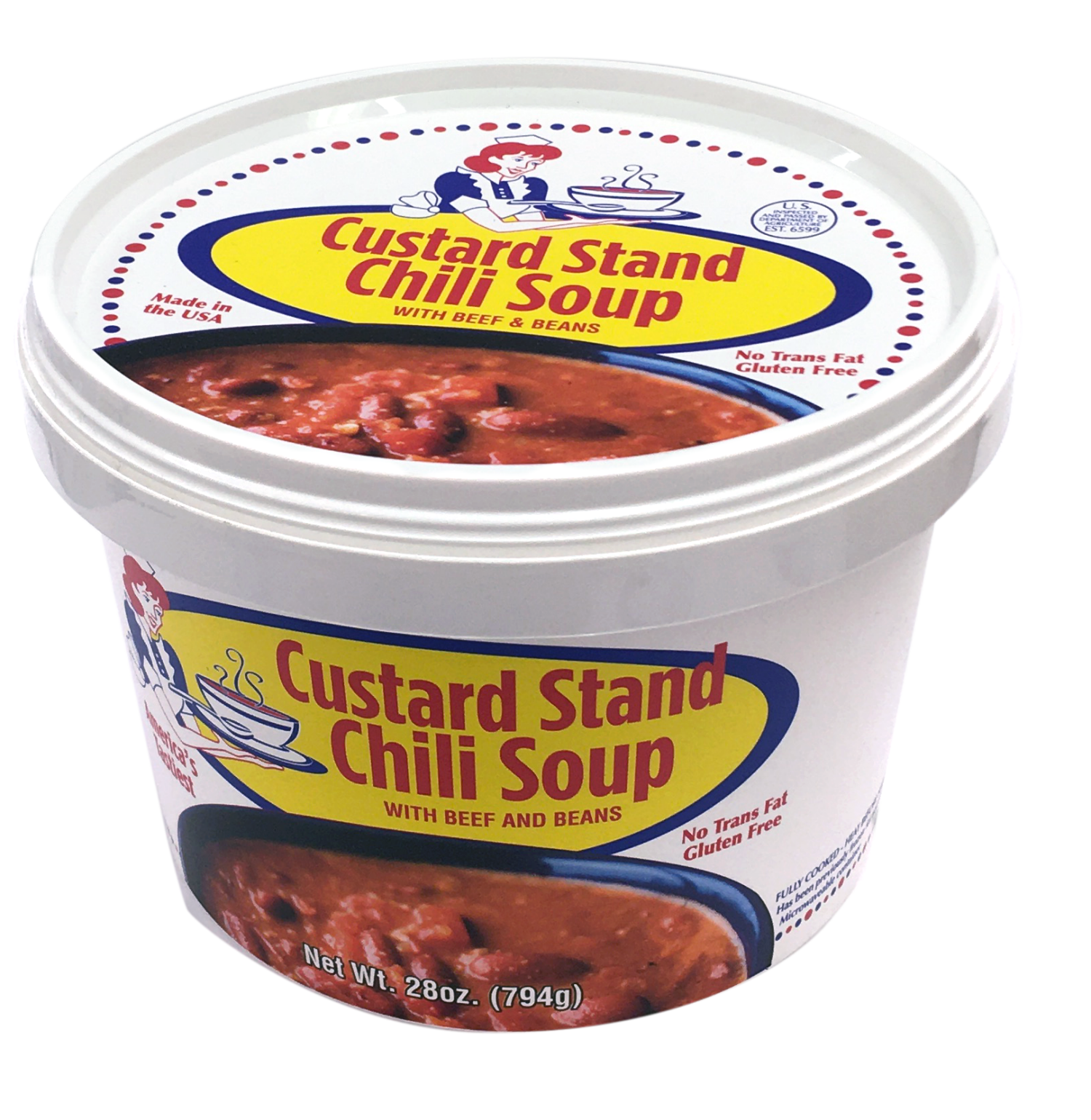 slide 4 of 5, Custard Stand Chili Soup 28 oz, 28 oz