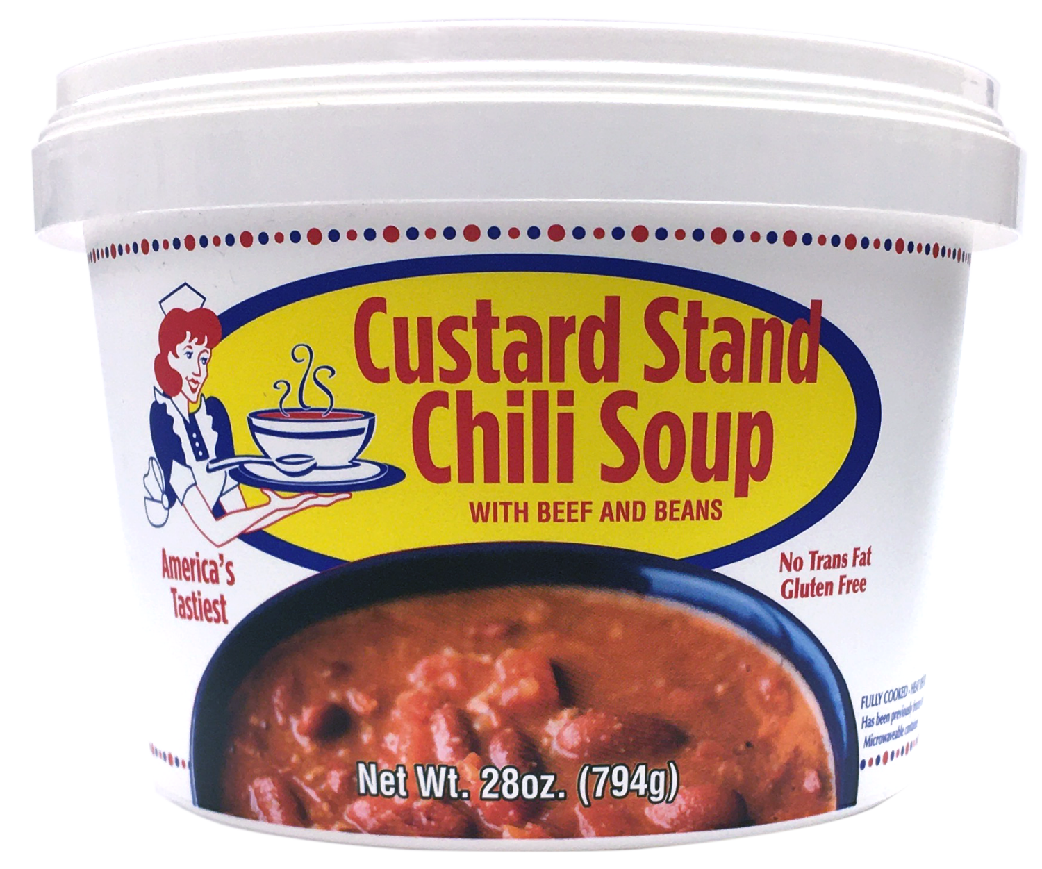 slide 1 of 5, Custard Stand Chili Soup 28 oz, 28 oz