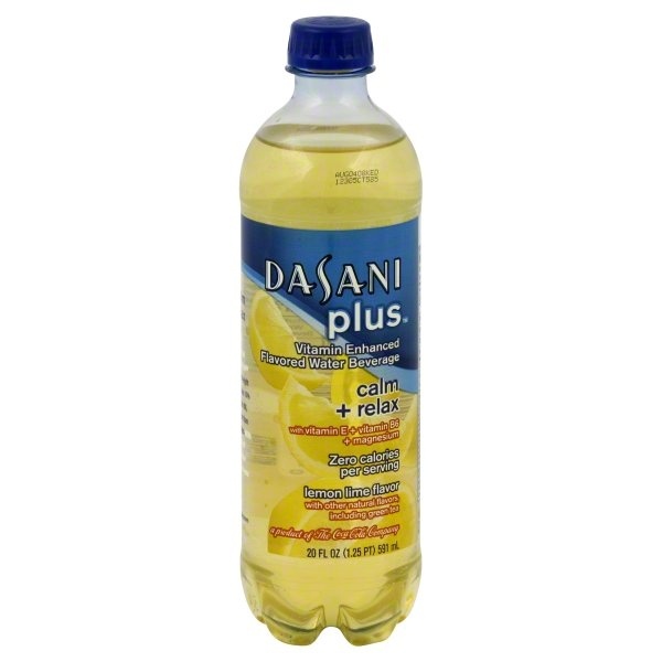 slide 1 of 1, Dasani Water Beverage, Vitamin Enhanced, Lemon Lime Flavored, 20 oz