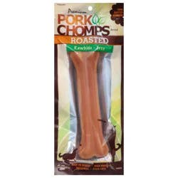 Pork Chomps Rawhide-Free Premium Roasted Dog Treats 4 oz