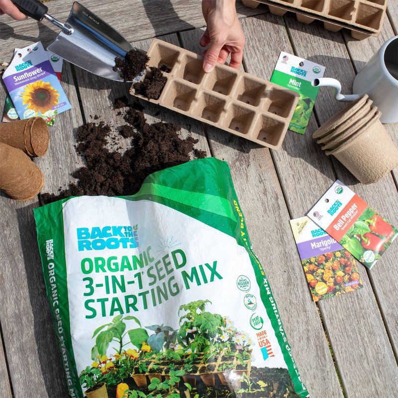 slide 2 of 13, Back to the Roots 12qt Organic Seed Starting Mix Potting Soil, 12 qt