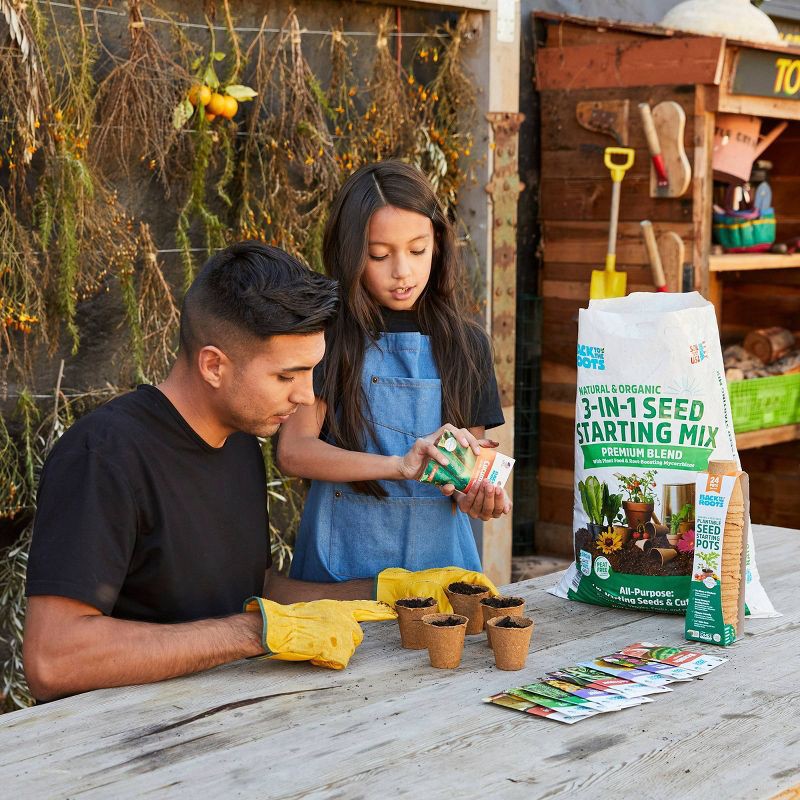 slide 3 of 6, Back to the Roots 24ct Organic & Peat Free Plantable Seed Starting Pots, 24 ct