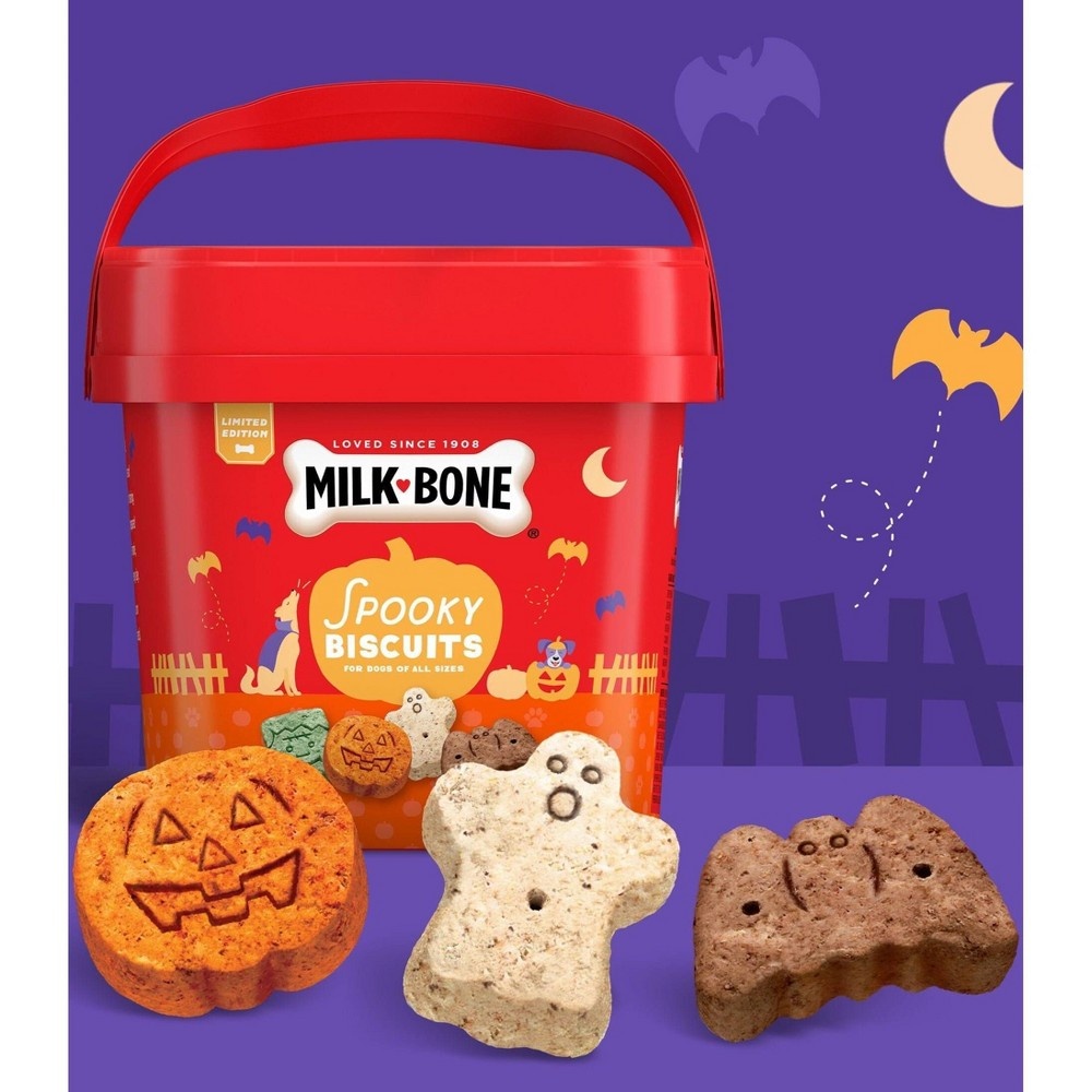 slide 2 of 8, Milk-Bone Beef Halloween Spooky Dog Treats - 24oz, 24 oz