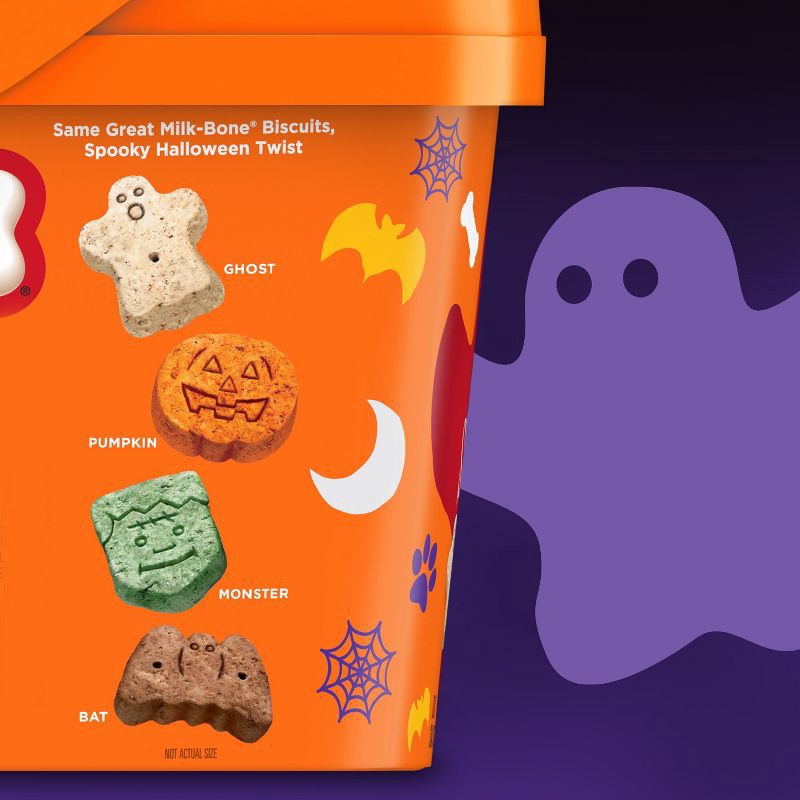 slide 4 of 6, Milk-Bone Halloween Spooky Biscuits Flavored Dog Treats - 24oz, 24 oz