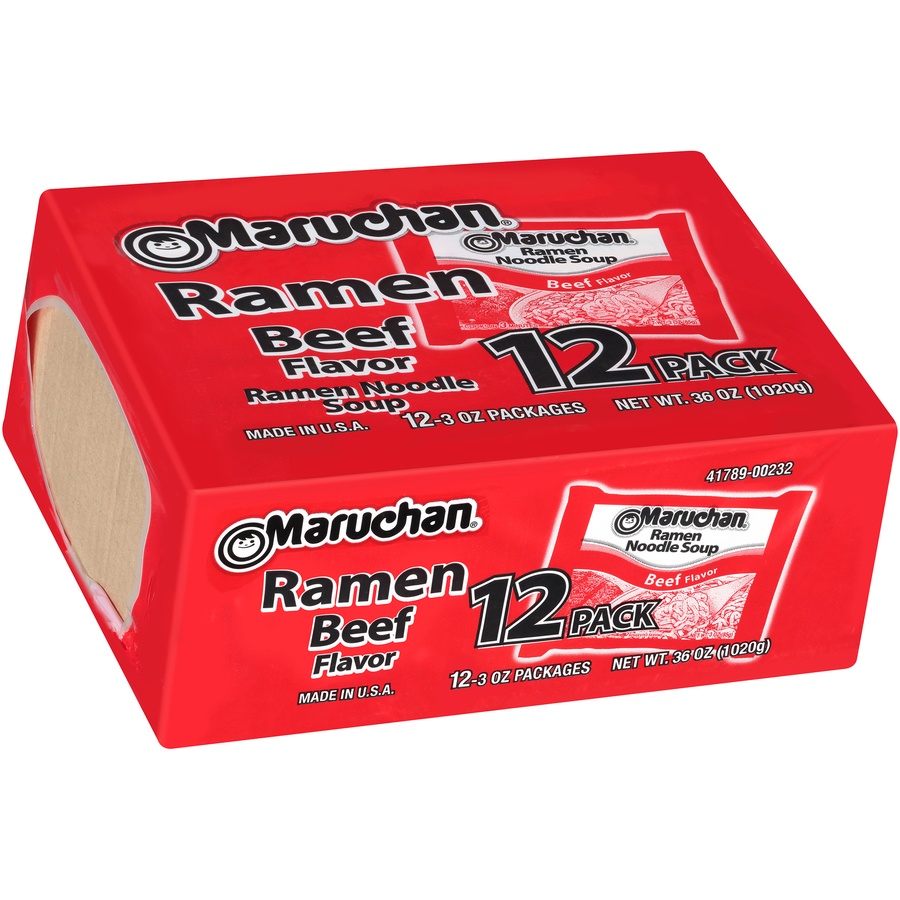 slide 5 of 8, Maruchan® ramen, beef, 12 ct; 3 oz