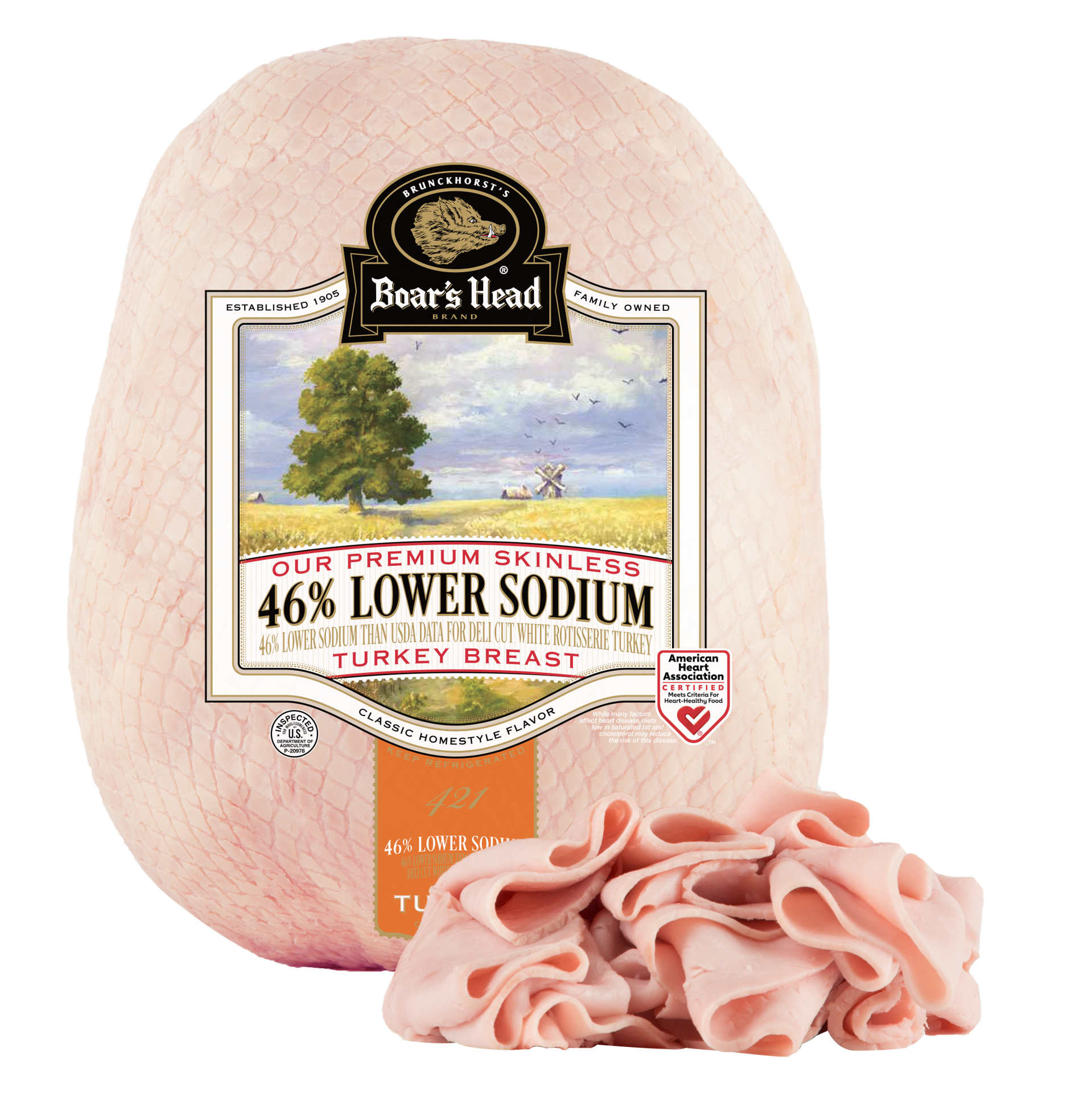 slide 1 of 1, Boar's Head Turkey Breast Low Sodium, per lb