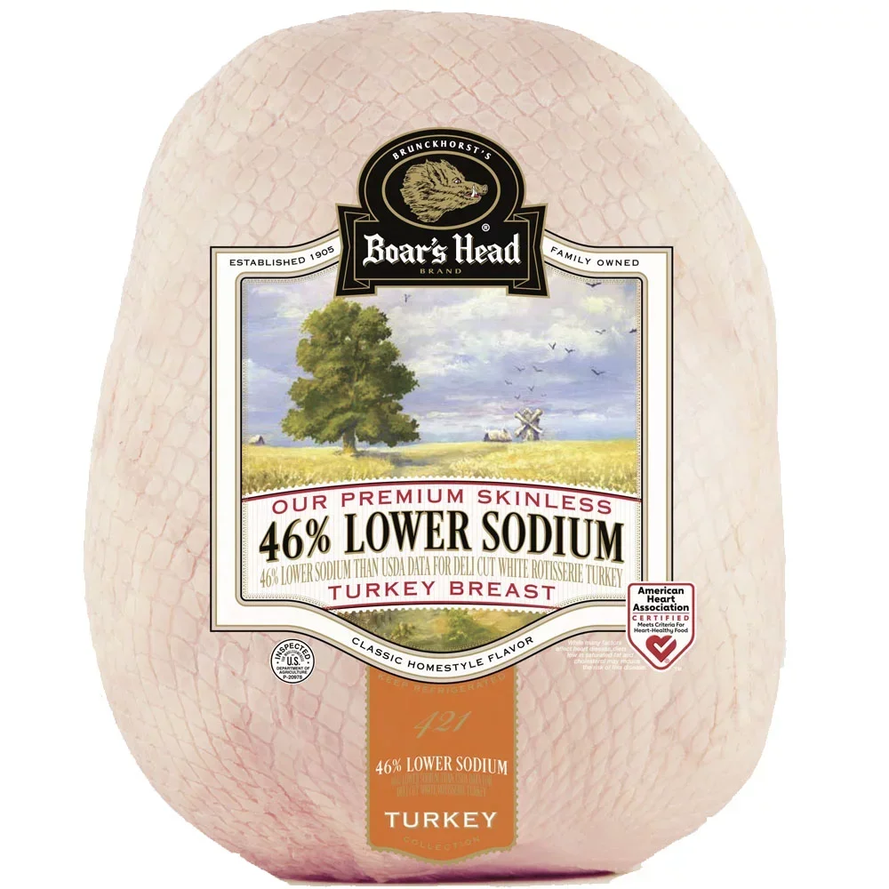 slide 1 of 1, Boar's Head Turkey Breast Low Sodium, per lb