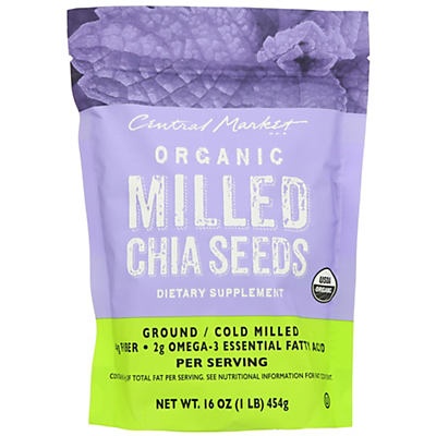 slide 1 of 1, Central Market Milled Chia Seeds, 16 oz