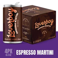 Loverboy Espresso Martini Wine Cocktail Cans