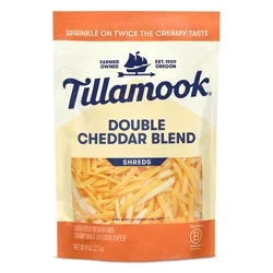 Tillamook Double Cheddar Blend Finely Shredded Cheese - 8oz