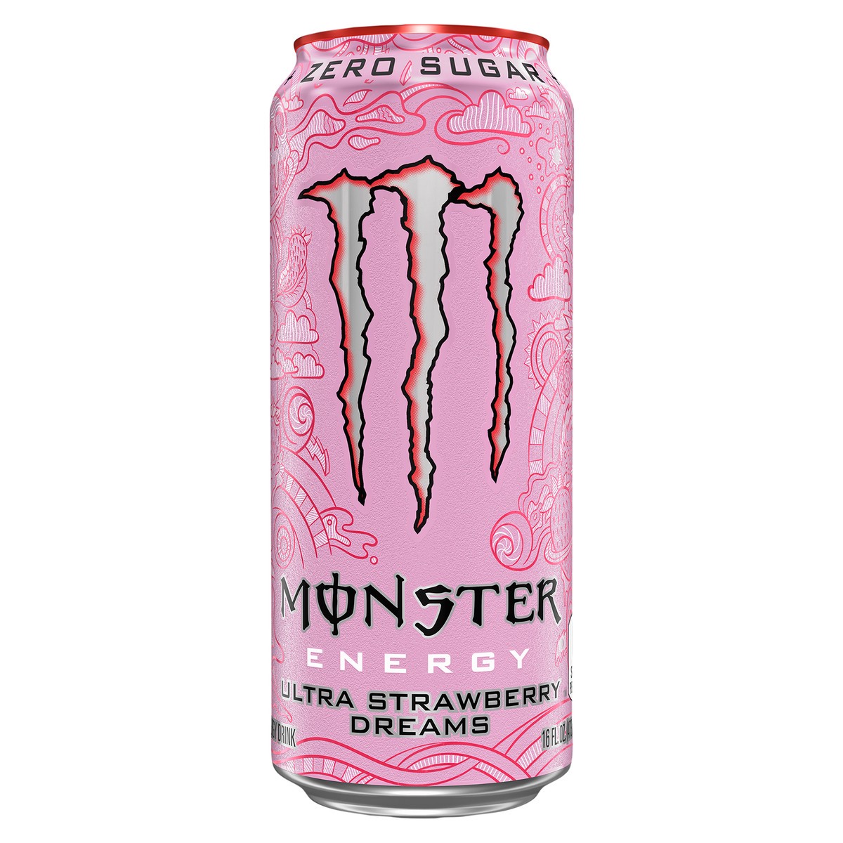 slide 1 of 2, Monster Energy Zero Sugar Ultra Strawberry Dreams Energy Drink - 16 fl oz, 16 fl oz