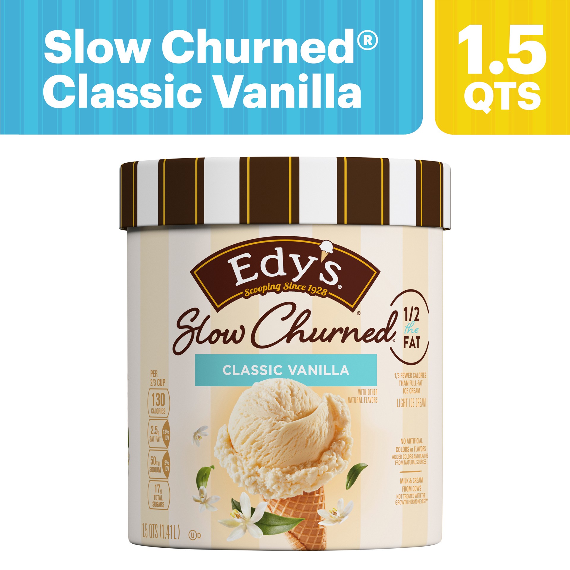 slide 2 of 5, Edy's Ice Cream, 1.5 qt