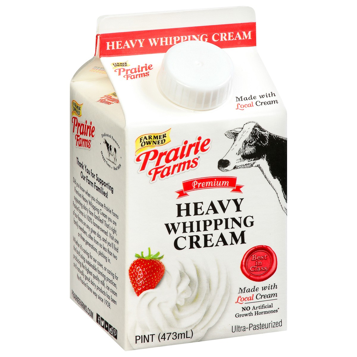 slide 2 of 9, Prairie Farms Premium Heavy Whipping Cream 1 pt Carton, 1 pint
