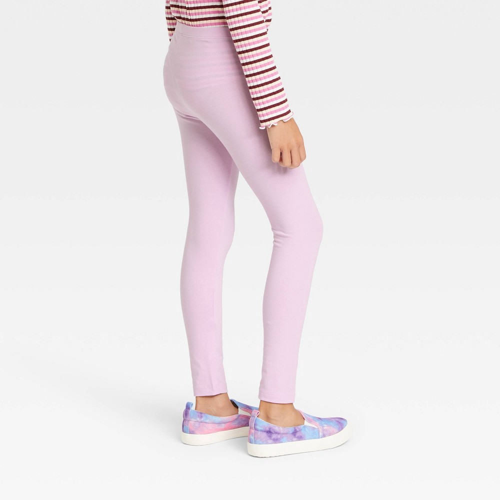 slide 2 of 3, Girls' Leggings - Cat & Jack Light Purple M, 1 ct