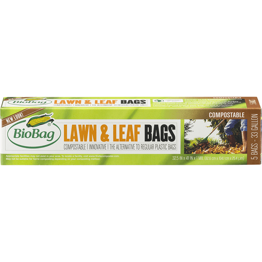 slide 2 of 8, BioBag Lawn And Leaf Bags, 5 ct