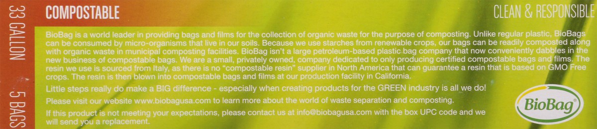 slide 7 of 9, BioBag Lawn & Leaf Compostable Bags, 5 ct
