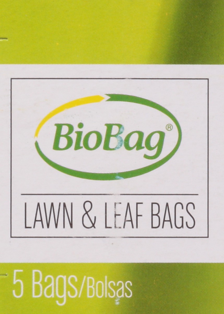 slide 9 of 9, BioBag Lawn & Leaf Compostable Bags, 5 ct