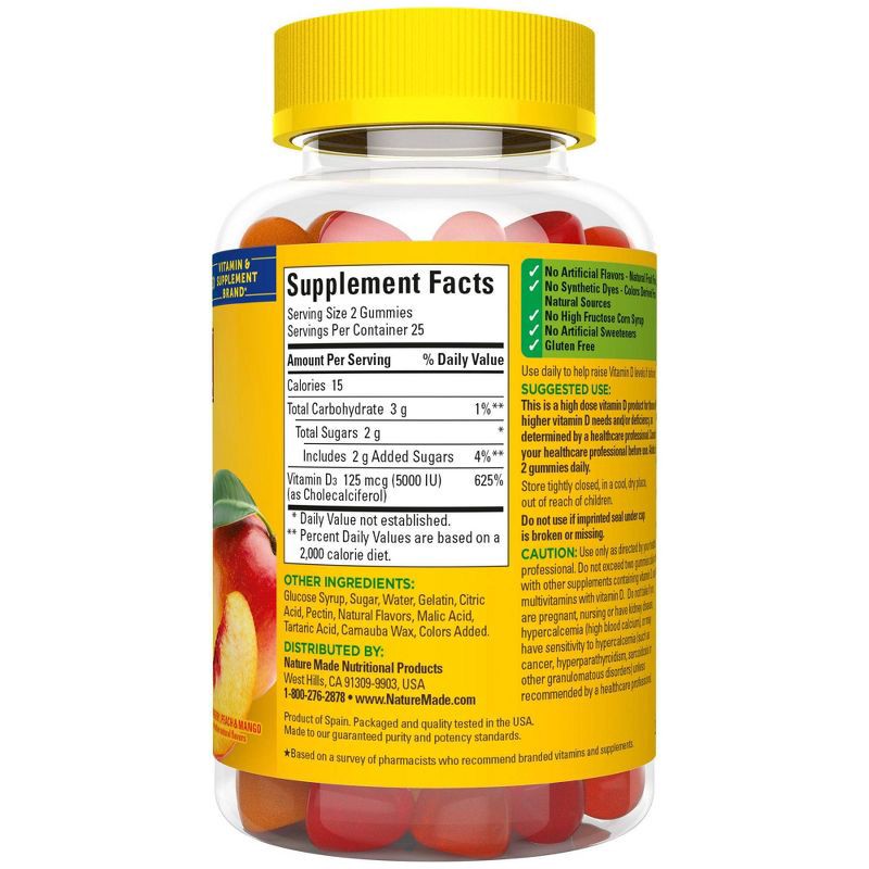 Nature Made Vitamin D Extra Strength Gummies 50ct 50 ct Shipt