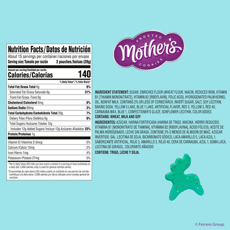 slide 2 of 7, Mother's Cookies Holiday Reindeer Games - 15oz/30ct, 15 oz, 30 ct