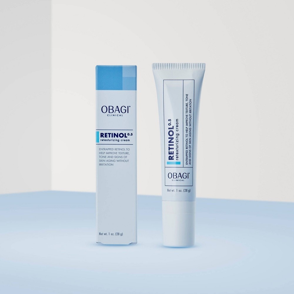 slide 3 of 6, OBAGI CLINICAL Retinol 0.5 Retexturizing Cream - 1 oz, 1 oz