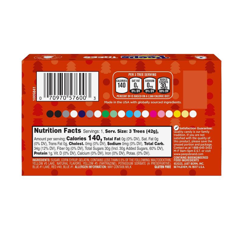 slide 6 of 7, Peeps Trees Christmas Candy - 1.5oz/3ct, 3 ct; 1.5 oz