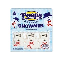 Peeps Snowmen Christmas Candy - 3oz/6ct