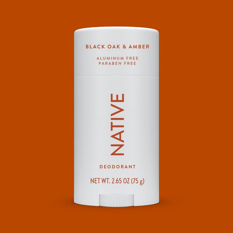 slide 7 of 9, Native Deodorant for Men & Women - Black Oak & Amber - Aluminum Free - 2.65 oz, 2.65 oz