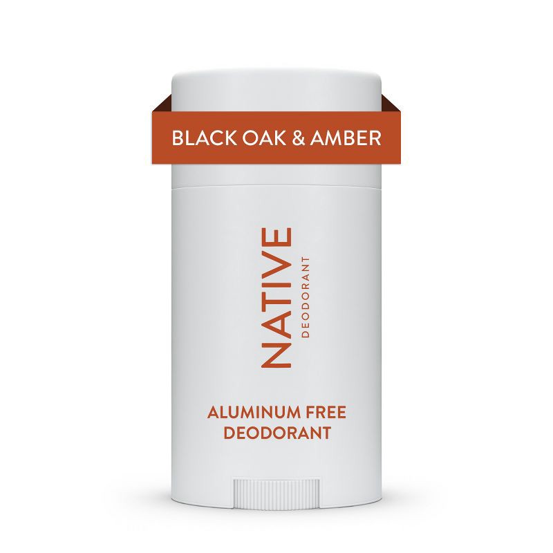 slide 9 of 9, Native Deodorant for Men & Women - Black Oak & Amber - Aluminum Free - 2.65 oz, 2.65 oz
