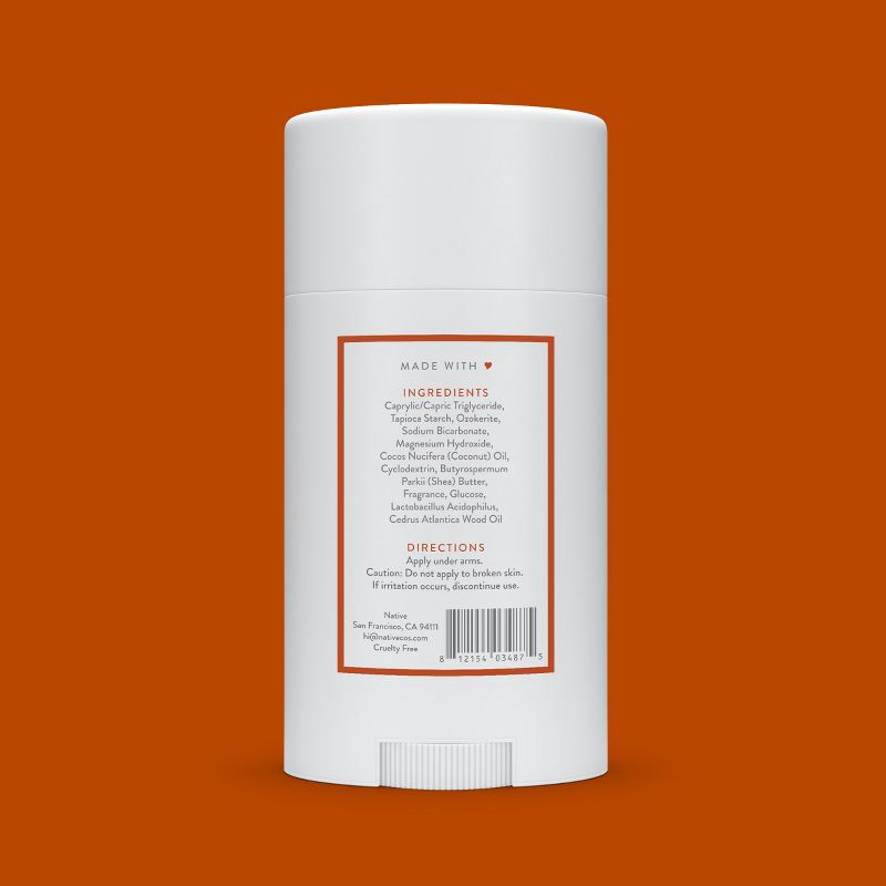 slide 8 of 9, Native Deodorant for Men & Women - Black Oak & Amber - Aluminum Free - 2.65 oz, 2.65 oz