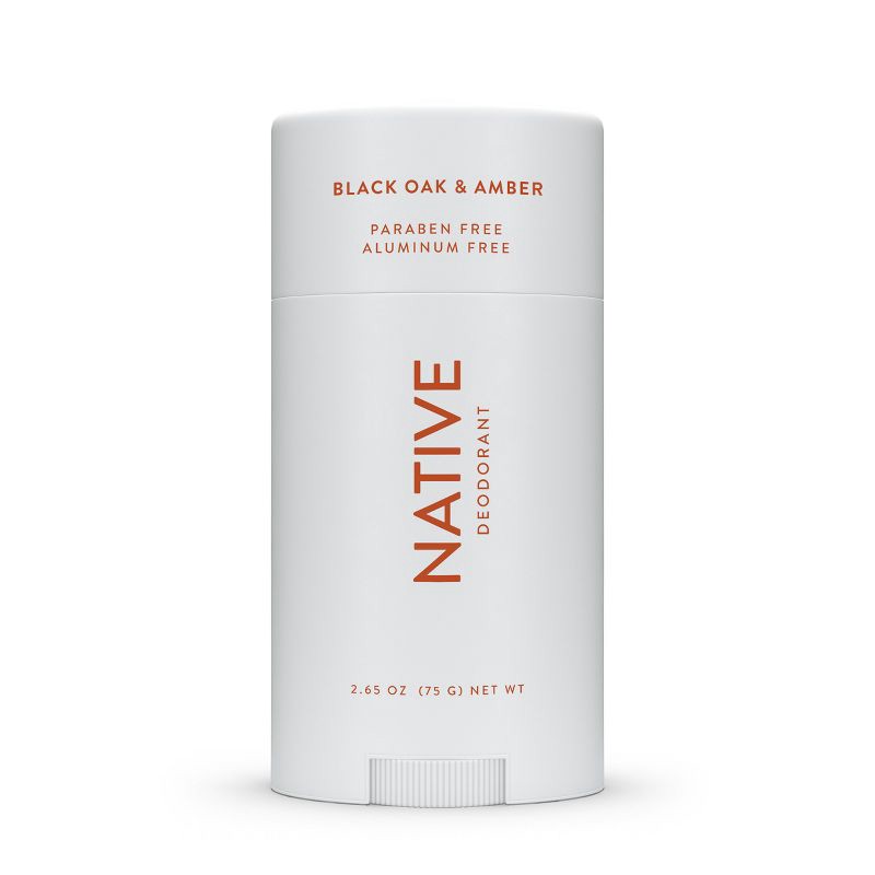 slide 1 of 9, Native Deodorant for Men & Women - Black Oak & Amber - Aluminum Free - 2.65 oz, 2.65 oz