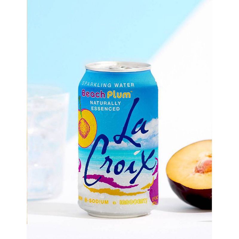 slide 3 of 5, LaCroix Beach Plum Sparkling Water - 8pk/12 fl oz Cans, 8 ct; 12 fl oz