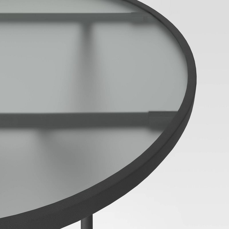 slide 4 of 5, Folding Round Patio Accent Table - Clear - Room Essentials™, 1 ct