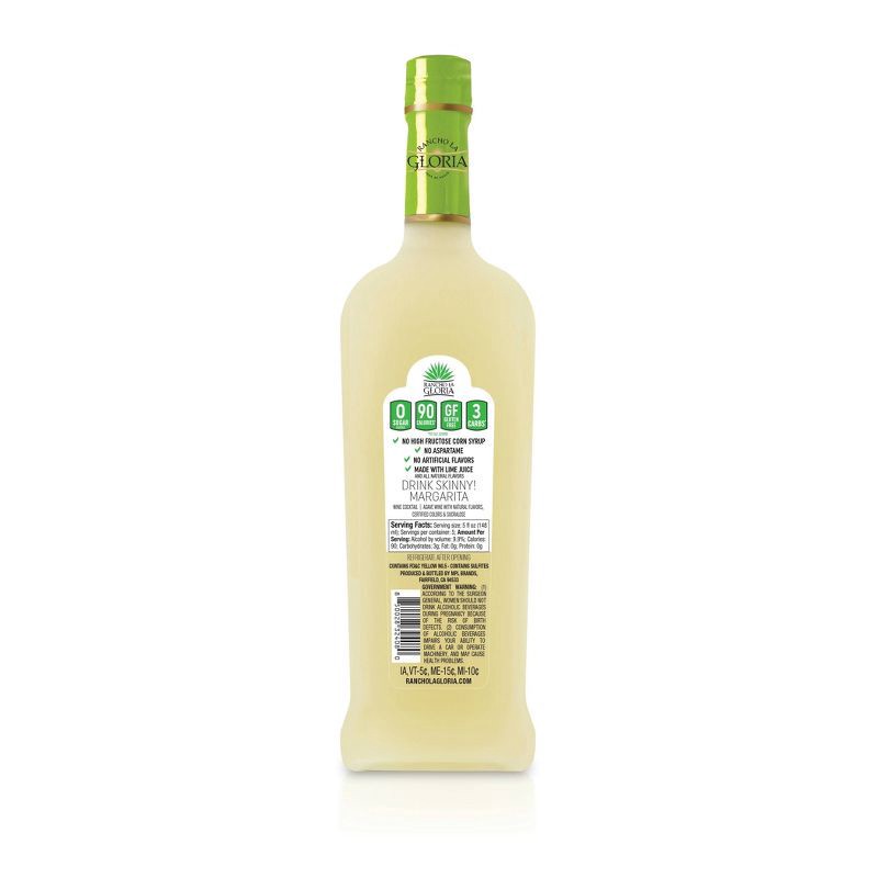 slide 2 of 4, Rancho La Gloria Skinny Lime Margarita Wine Cocktail - 750ml, 750 ml