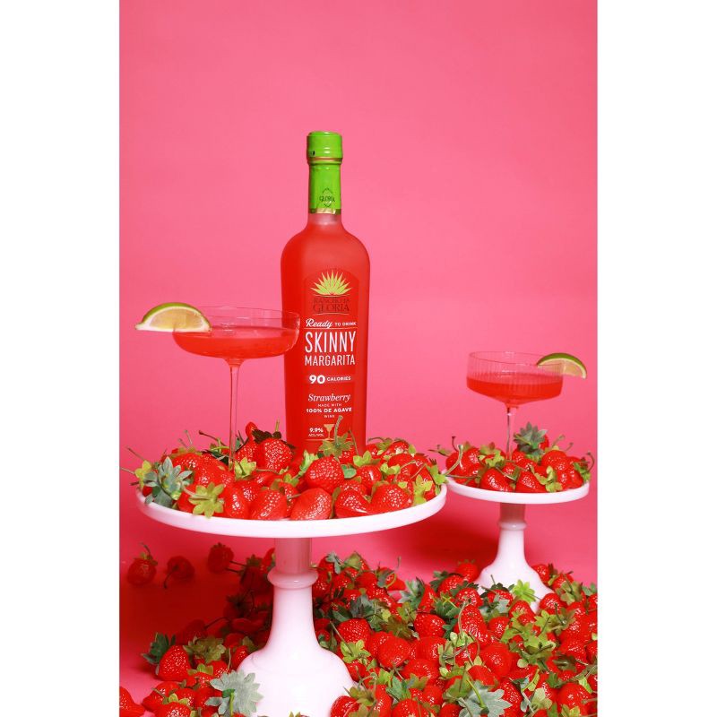 slide 3 of 5, Rancho La Gloria Skinny Strawberry Margarita Wine Cocktail - 750ml, 750 ml