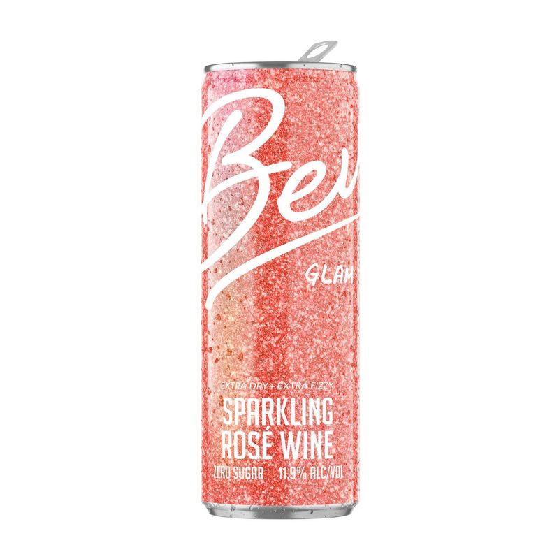 slide 3 of 4, Bev Glam Rosé Wine - 4pk/250ml Cans, 4 ct; 250 ml