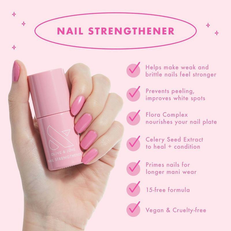 slide 4 of 4, Olive & June Nail Strengthener, 1 ct