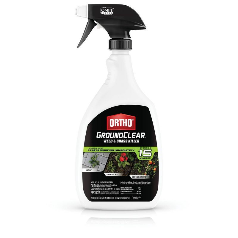 slide 1 of 1, Ortho GroundClear Weed & Grass Killer with Ready To Use Trigger - 24oz, 24 oz