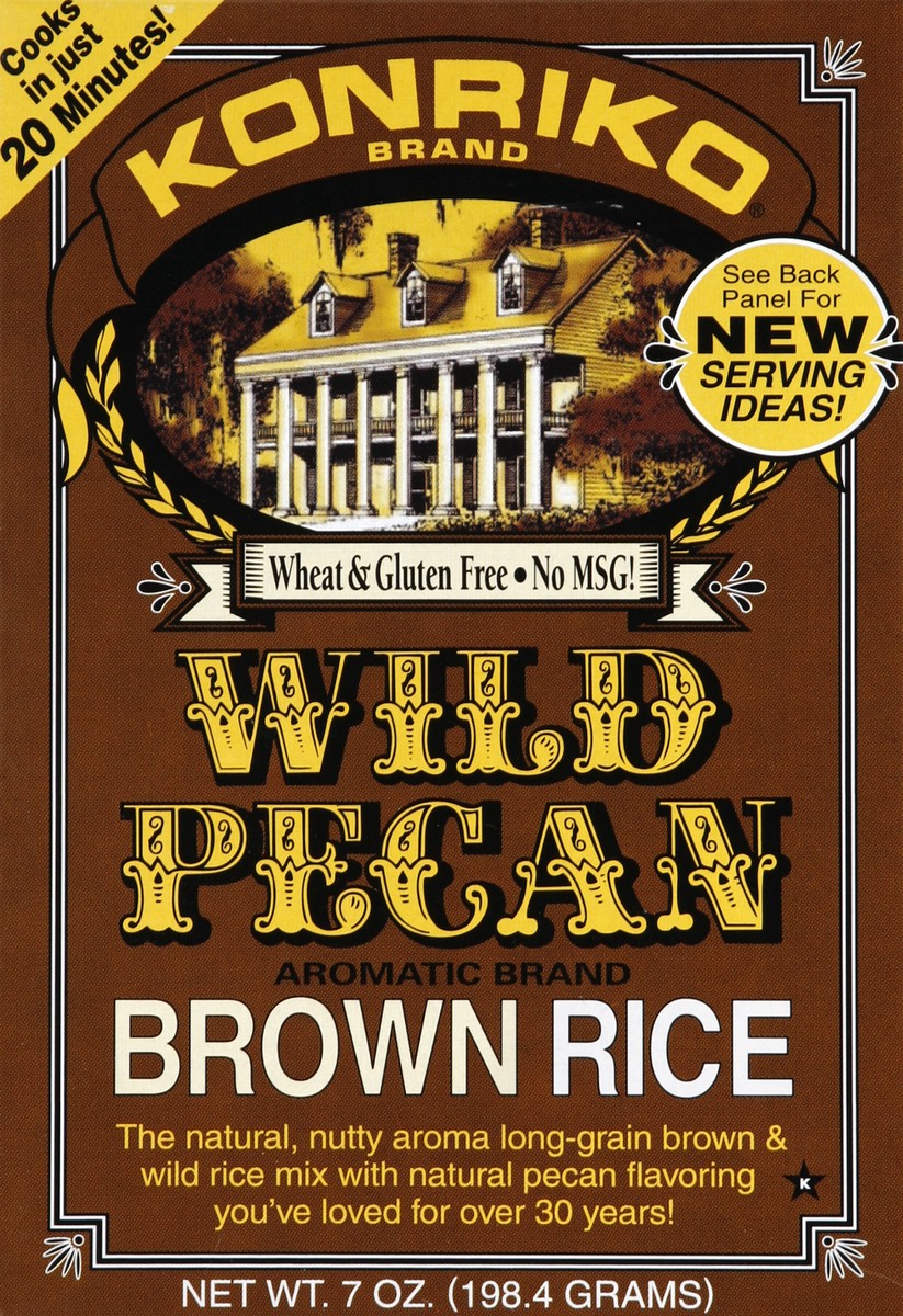 slide 4 of 4, Konriko Wild Pecan Aromatic Brown Rice, 7 oz