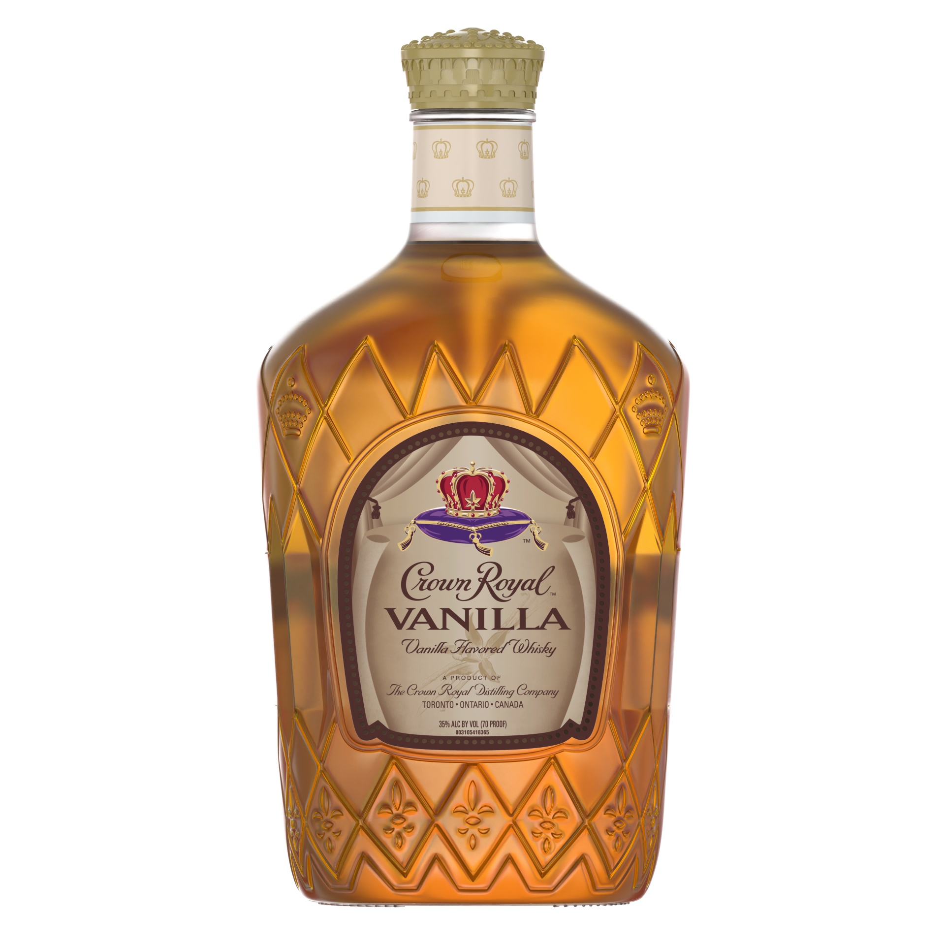 slide 1 of 2, Crown Royal Flavored Whisky Vanilla - Bottle, 1.75 liter