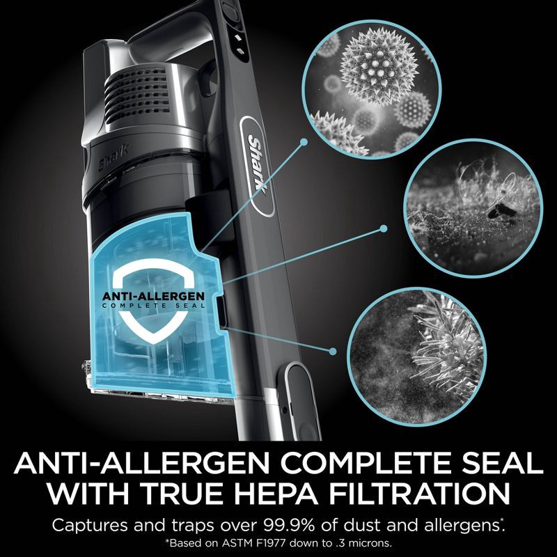 slide 11 of 12, Shark Pet Cordless Stick Vacuum with Anti-Allergen Complete Seal IX141H: Best Rated, HEPA Filter, 40 Min Run Time, 1 ct