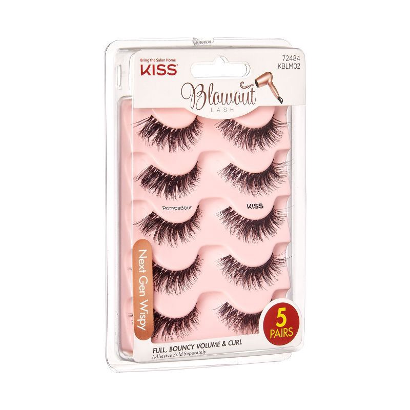 slide 6 of 8, KISS Products So Wispy False Eyelashes - Pompadour - 5ct, 5 ct
