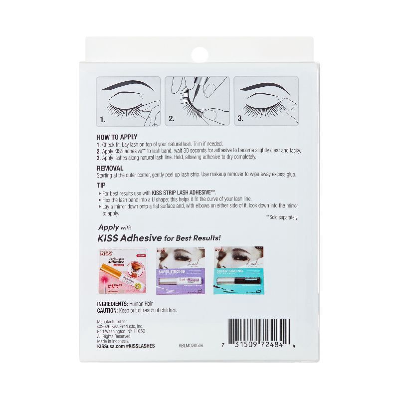 slide 10 of 10, KISS Products So Wispy False Eyelashes - Pompadour - 5ct, 5 ct