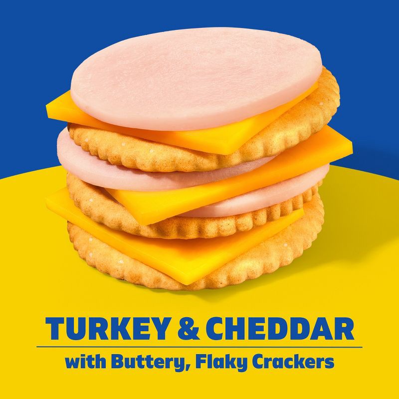 slide 4 of 11, Lunchables Turkey & Cheddar Cheese with Crackers - 1.9oz, 1.9 oz