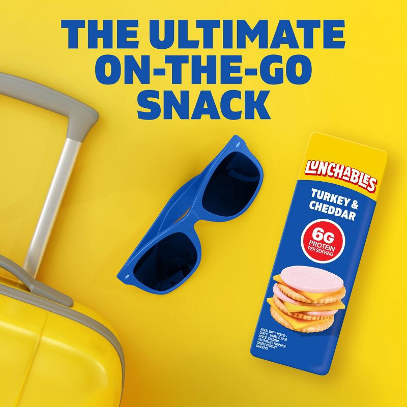 slide 6 of 11, Lunchables Turkey & Cheddar Cheese with Crackers - 1.9oz, 1.9 oz