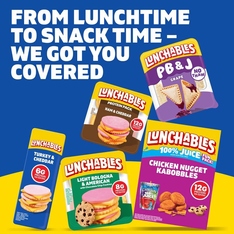 slide 8 of 11, Lunchables Turkey & Cheddar Cheese with Crackers - 1.9oz, 1.9 oz