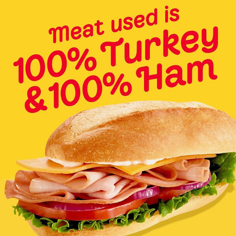 slide 3 of 11, Oscar Mayer Sub Kit with Extra Lean Smoked Ham & Turkey Breast Sliced Lunch Meat - 28oz, 28 oz